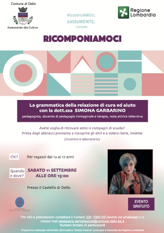 La grammatica della relazione di cura ed aiuto con la dott.ssa SIMONA GARBARINO